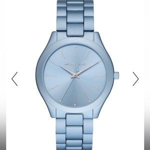Michael Kors Women's Slim Runway Three-Hand Stainless Steel Quartz Watch MK4548